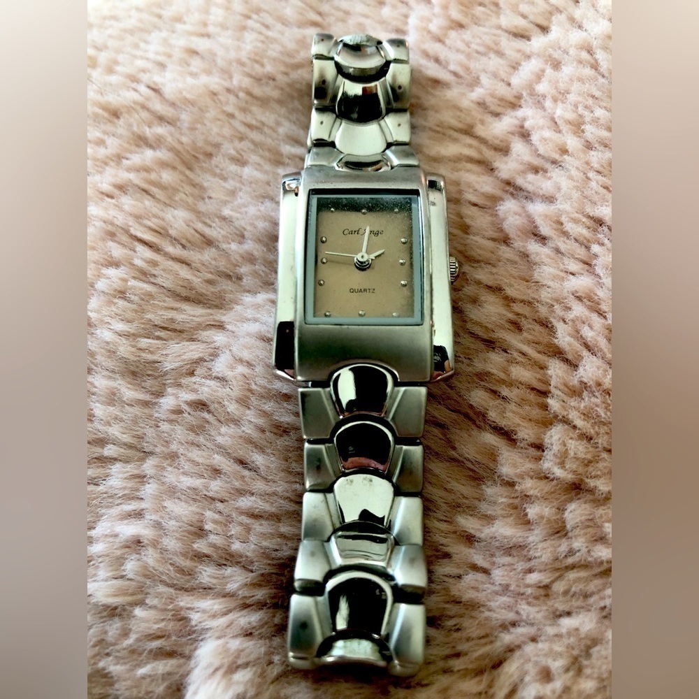 Carl Ange Swiss Made Women’s Stainless Steel Quartz Watch 1990's.